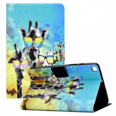 Flip Cover Samsung Galaxy Tab A7 Lite Funky Giraffer