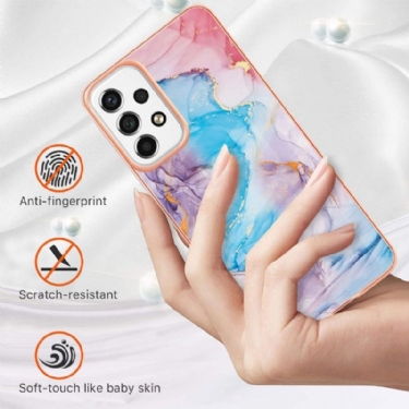 Cover Samsung Galaxy A53 5G Blåfarvet Marmor