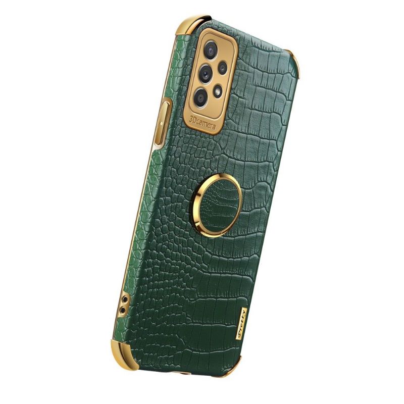 Cover Samsung Galaxy A53 5G Croc Effekt Med Ring