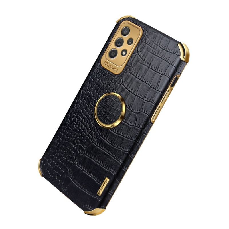 Cover Samsung Galaxy A53 5G Croc Effekt Med Ring