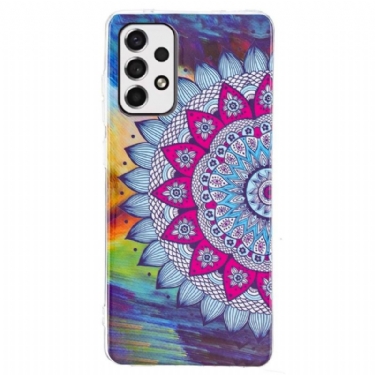 Cover Samsung Galaxy A53 5G Lysende Farverig Mandala