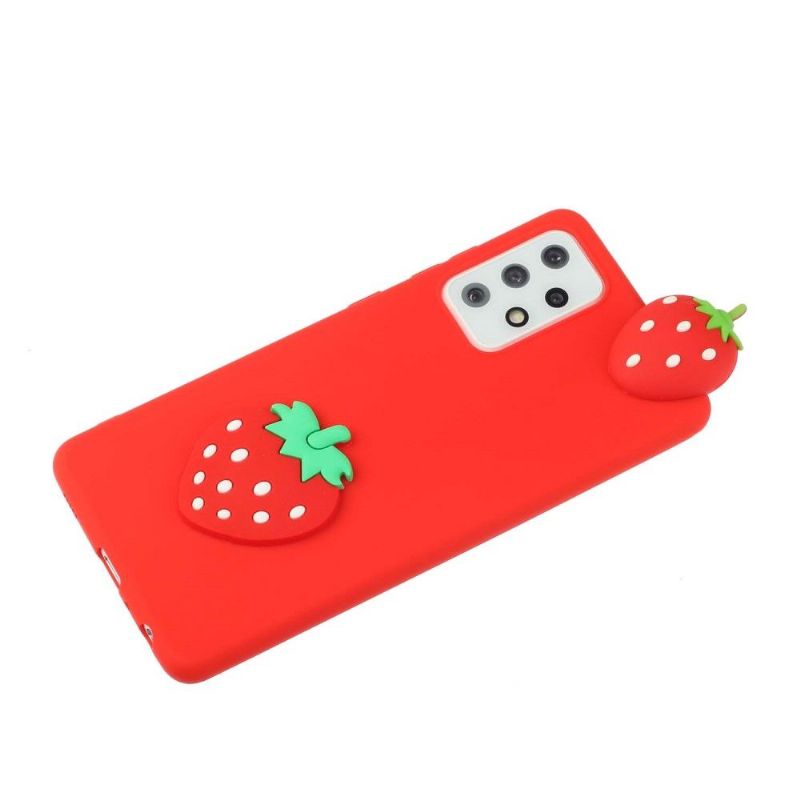 Cover Samsung Galaxy A53 5G Silikone Strawberry 3d