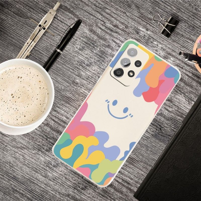 Cover Samsung Galaxy A53 5G Smilende Silikonestænk