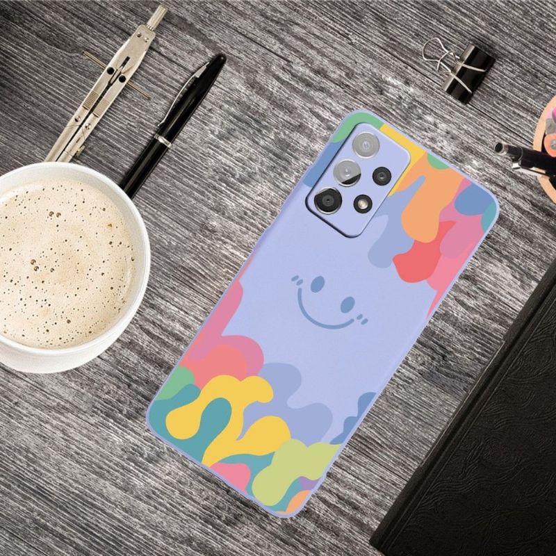 Cover Samsung Galaxy A53 5G Smilende Silikonestænk