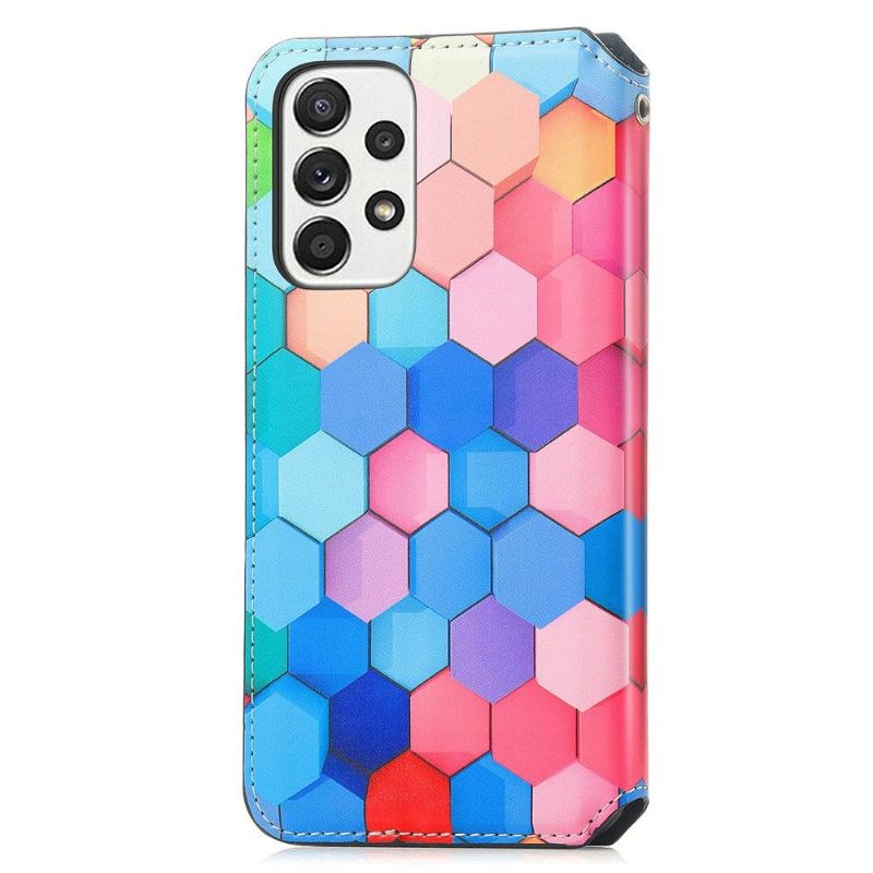 Flip Cover Samsung Galaxy A53 5G Hemming Farvet Honeycomb