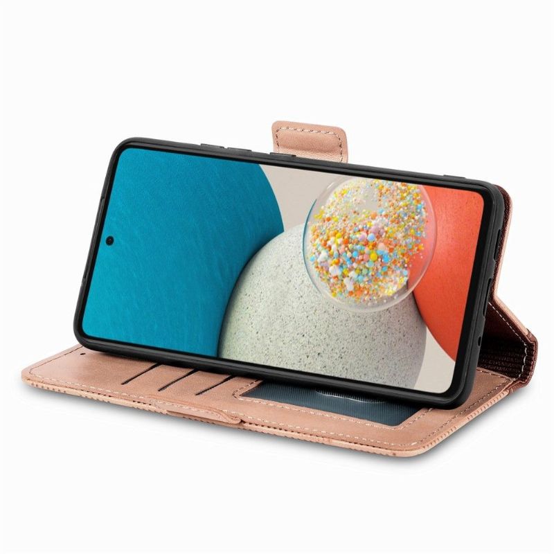 Læder Cover Samsung Galaxy A53 5G Original Kunstlæder Med Huller