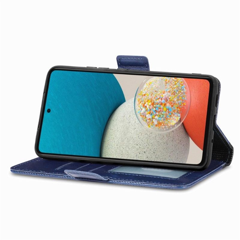 Læder Cover Samsung Galaxy A53 5G Original Kunstlæder Med Huller