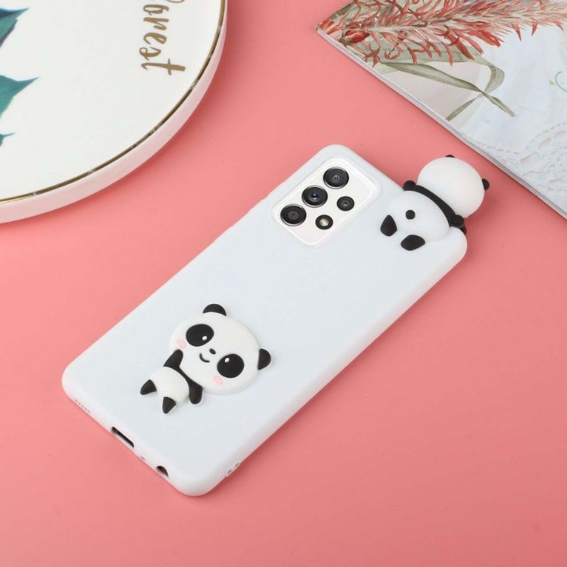 Mobilcover Samsung Galaxy A53 5G Silicone Panda 3d