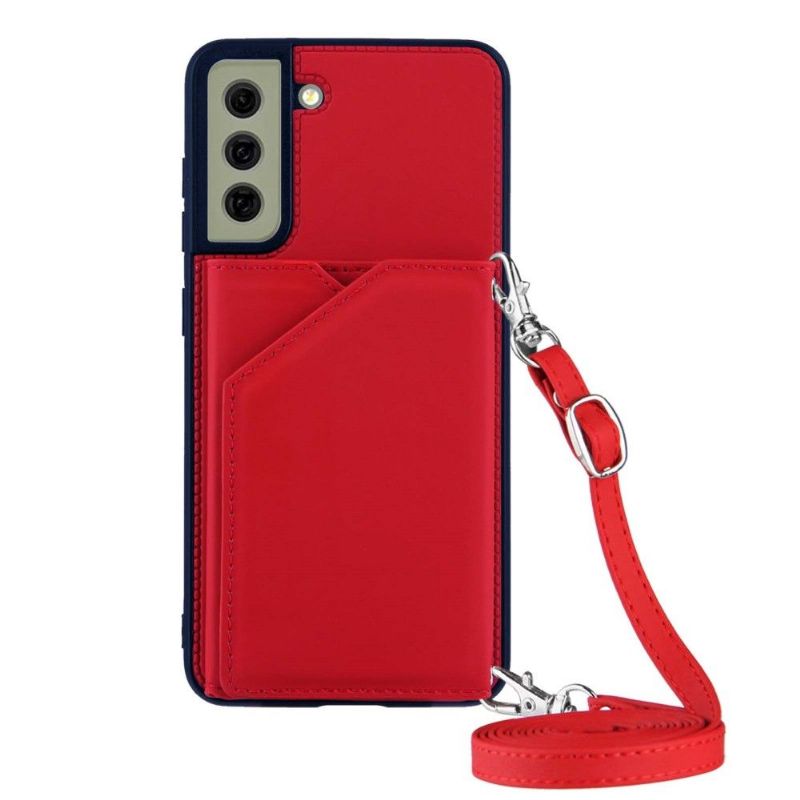 Cover Samsung Galaxy S21 FE Aude Multi-compartment Lanyard