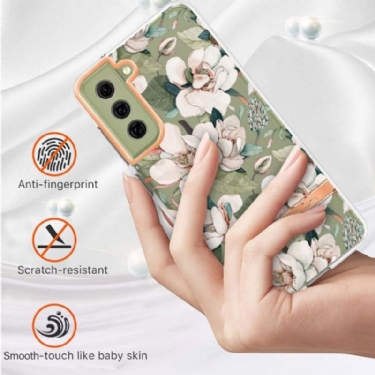 Cover Samsung Galaxy S21 FE Hvidblomst Gardenia