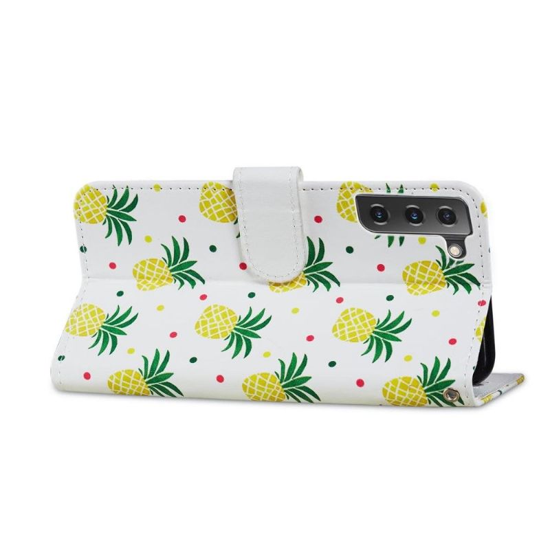 Flip Cover Samsung Galaxy S21 FE Ananas