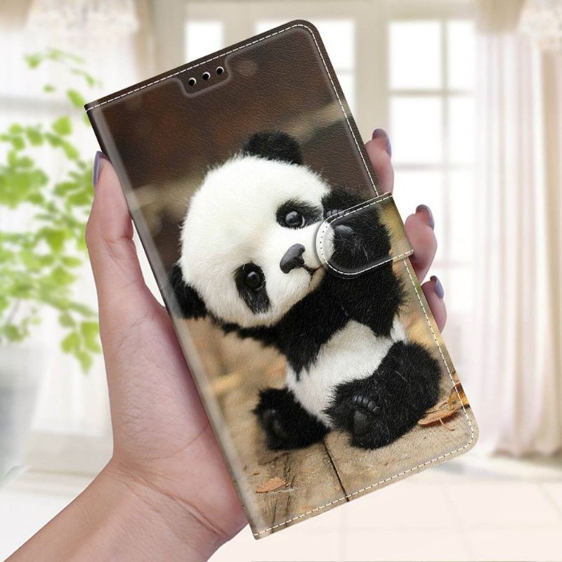 Flip Cover Samsung Galaxy S21 FE Hemming Lille Panda
