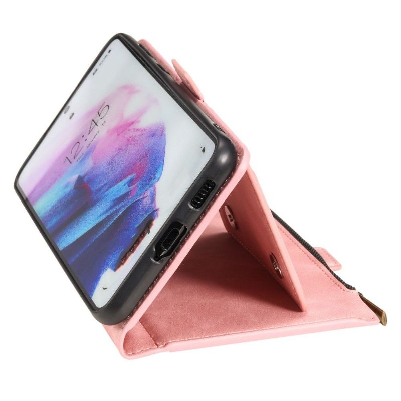 Flip Cover Samsung Galaxy S21 FE Hemming Punge Etui Booth Funktion