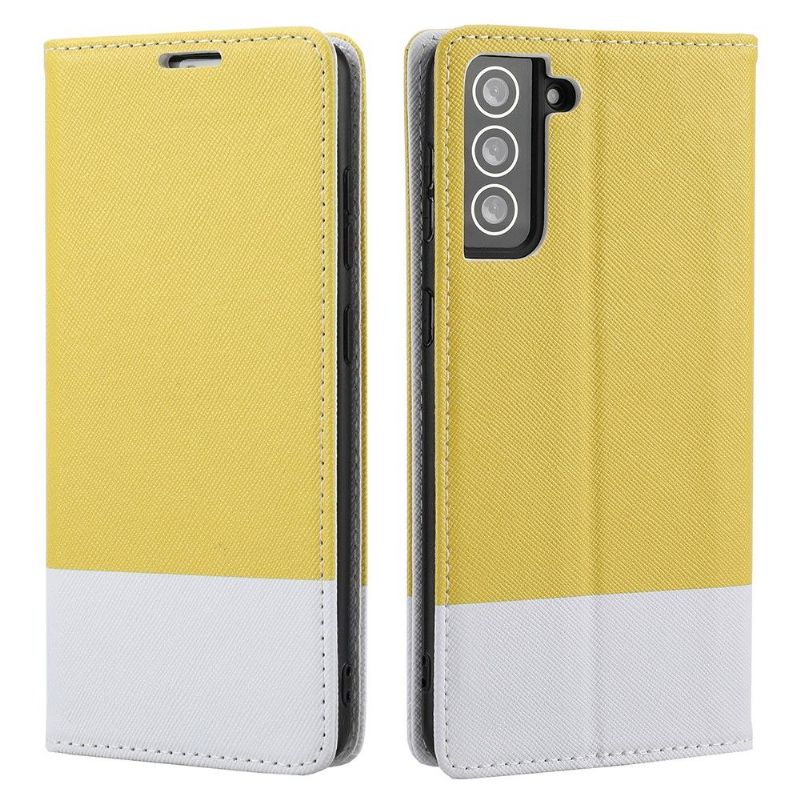 Flip Cover Samsung Galaxy S21 FE Tofarvede Seler