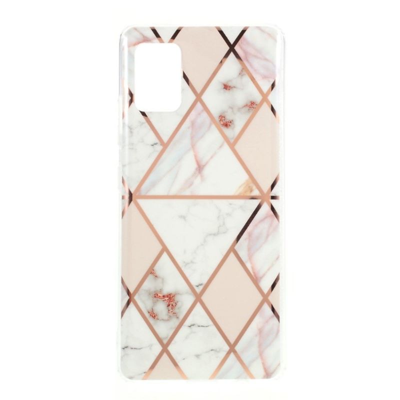 Cover Samsung Galaxy A51 5G Anti-fald Geometrisk Marmor