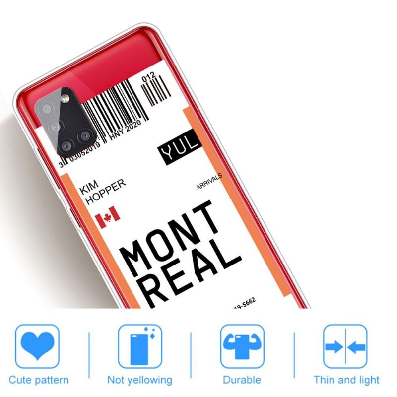 Cover Samsung Galaxy A51 5G Boardingkort 04 Montreal