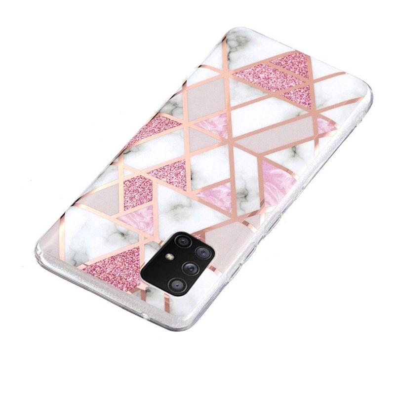 Cover Samsung Galaxy A51 5G Fleksibel Geometri