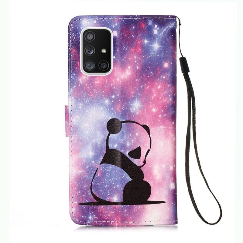 Flip Cover Samsung Galaxy A51 5G Drømmende Panda