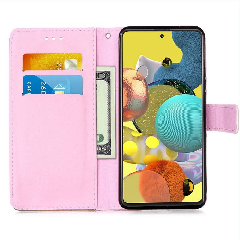 Flip Cover Samsung Galaxy A51 5G Drømmende Panda