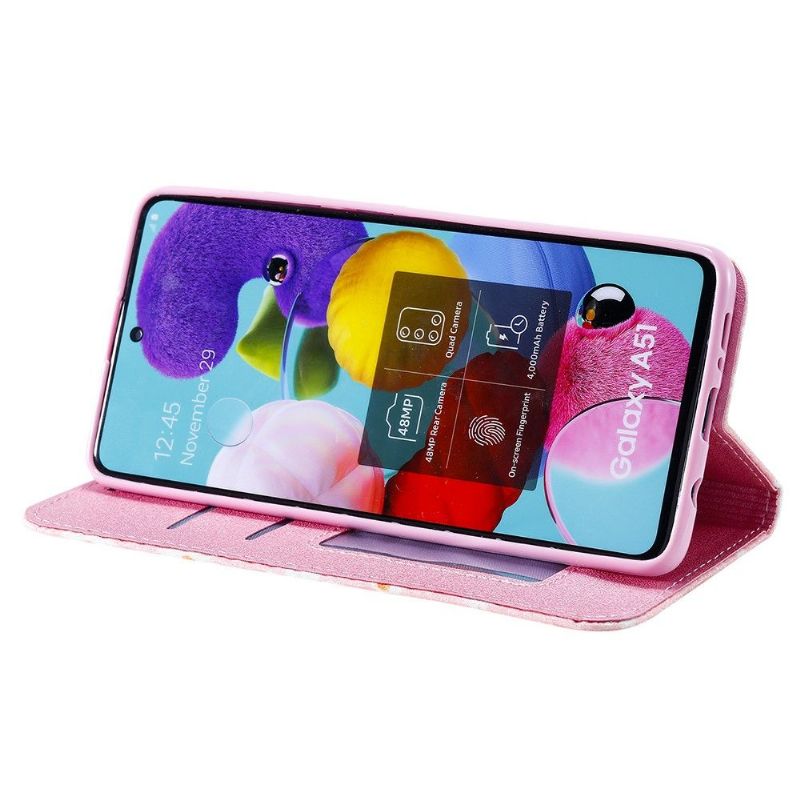 Flip Cover Samsung Galaxy A51 5G Tusindfryd - Pink