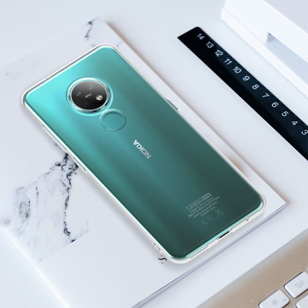 Cover Nokia 7.2 Gennemsigtig Silikone