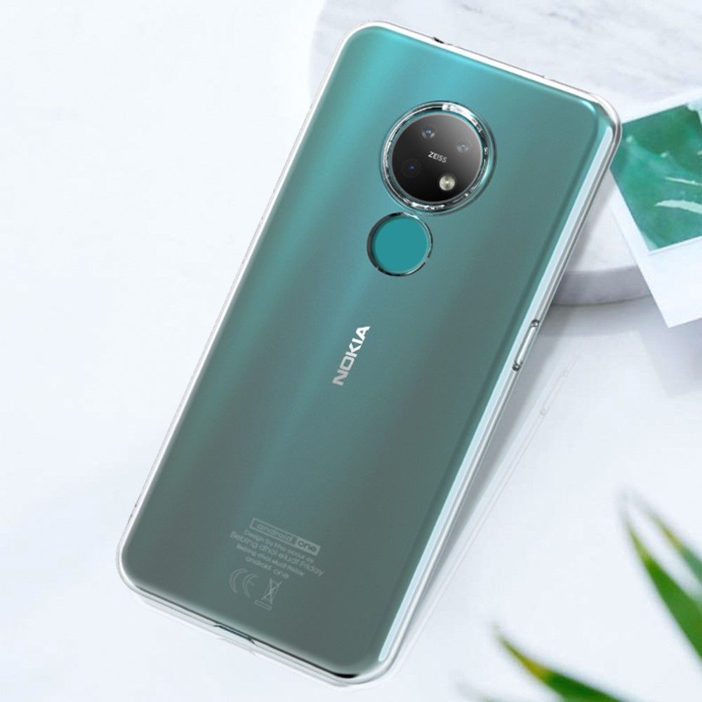 Cover Nokia 7.2 Gennemsigtig Silikone