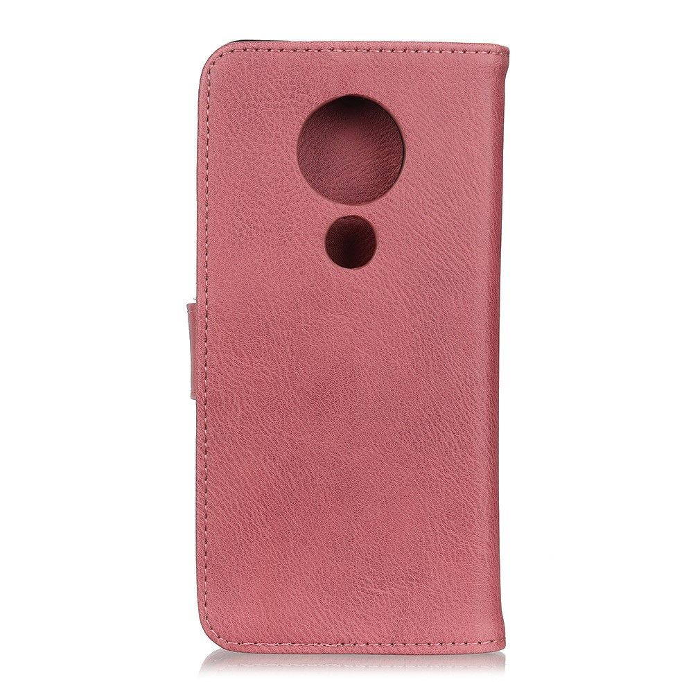 Flip Cover Nokia 7.2 Khazneh Lædereffekt Kortholder - Pink