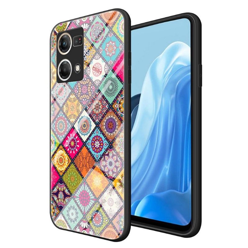 Cover Oppo Reno 7 Mandala Kalejdoskop Med Stand