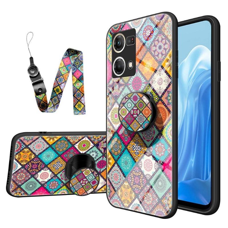 Cover Oppo Reno 7 Mandala Kalejdoskop Med Stand