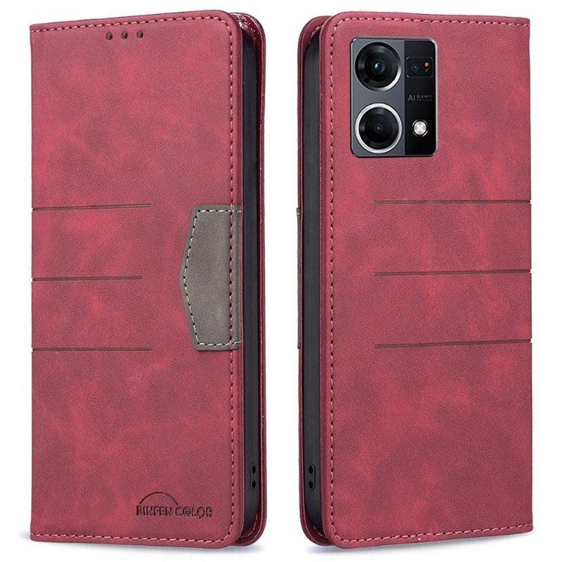 Flip Cover Oppo Reno 7 Læder Cover Binfen Color Flip Imiteret Læder