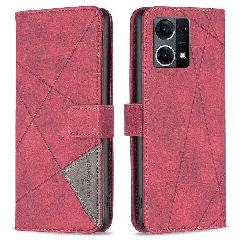 Læder Cover Oppo Reno 7 Binfen Magnetic Series-2