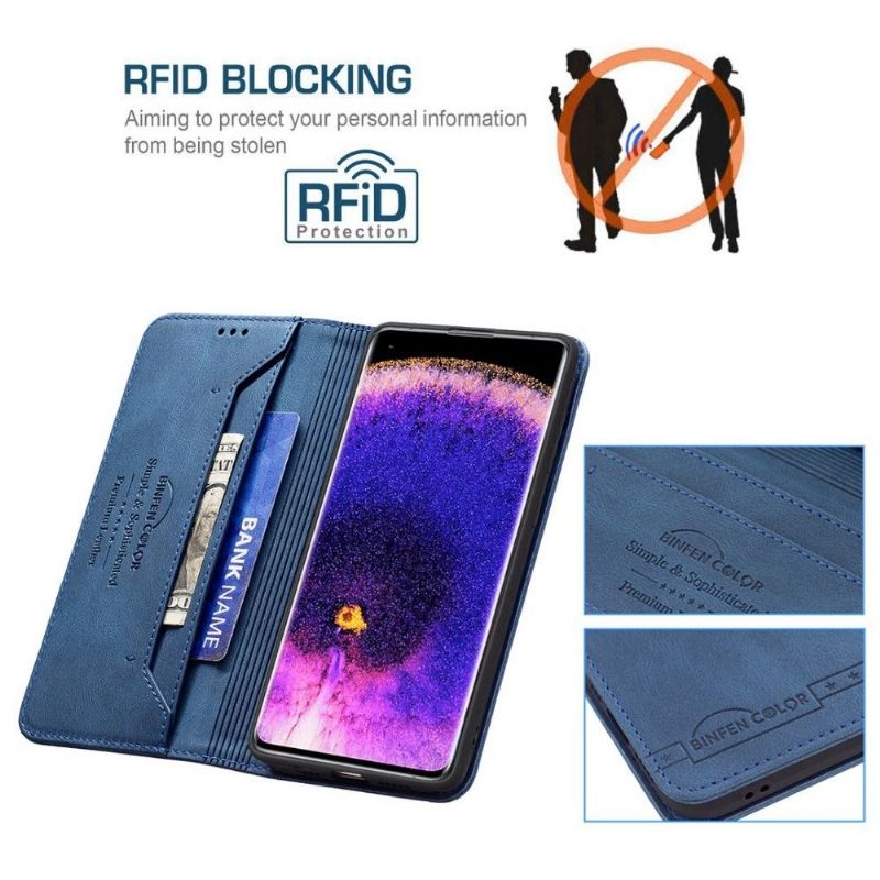 Læder Cover Oppo Reno 7 Flip Cover Binfen Flip Series-5