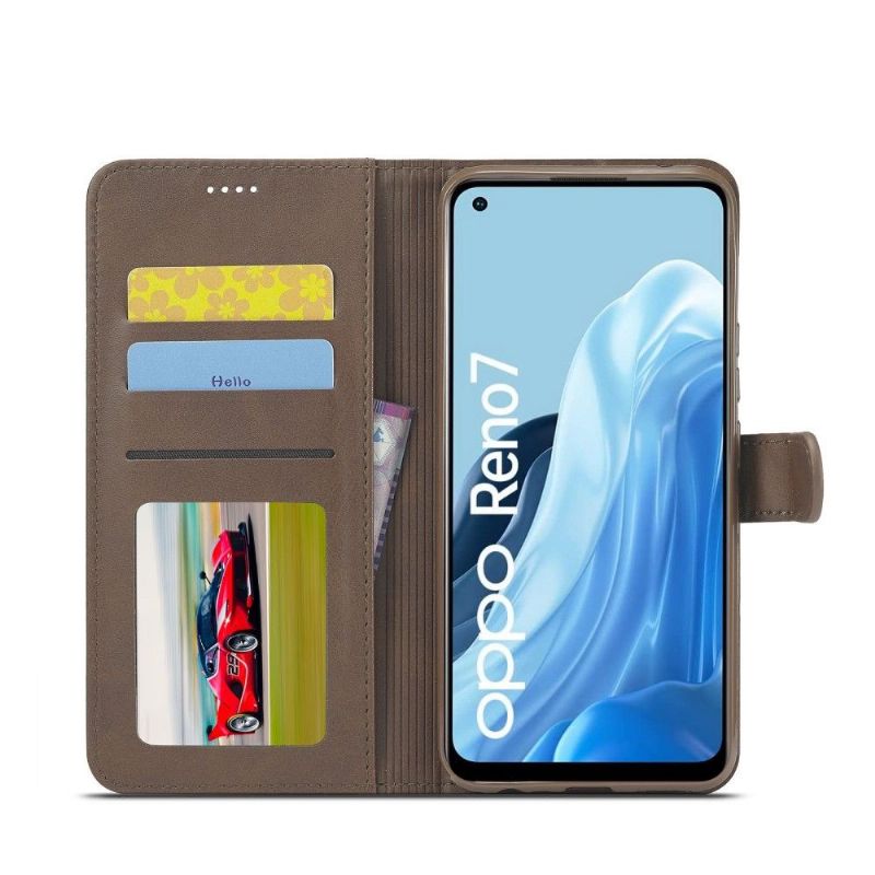 Læder Cover Oppo Reno 7 Original Lædereffekt Lc.imeeke