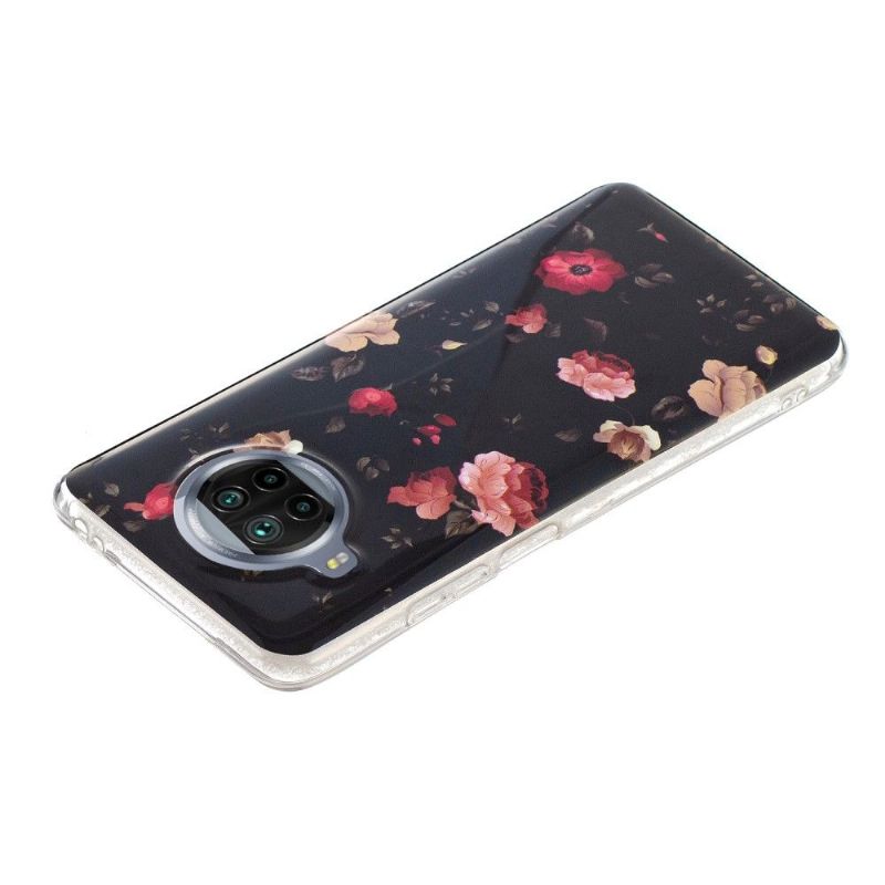 Cover Xiaomi Mi 10T Lite Hemming Lysende Blomster