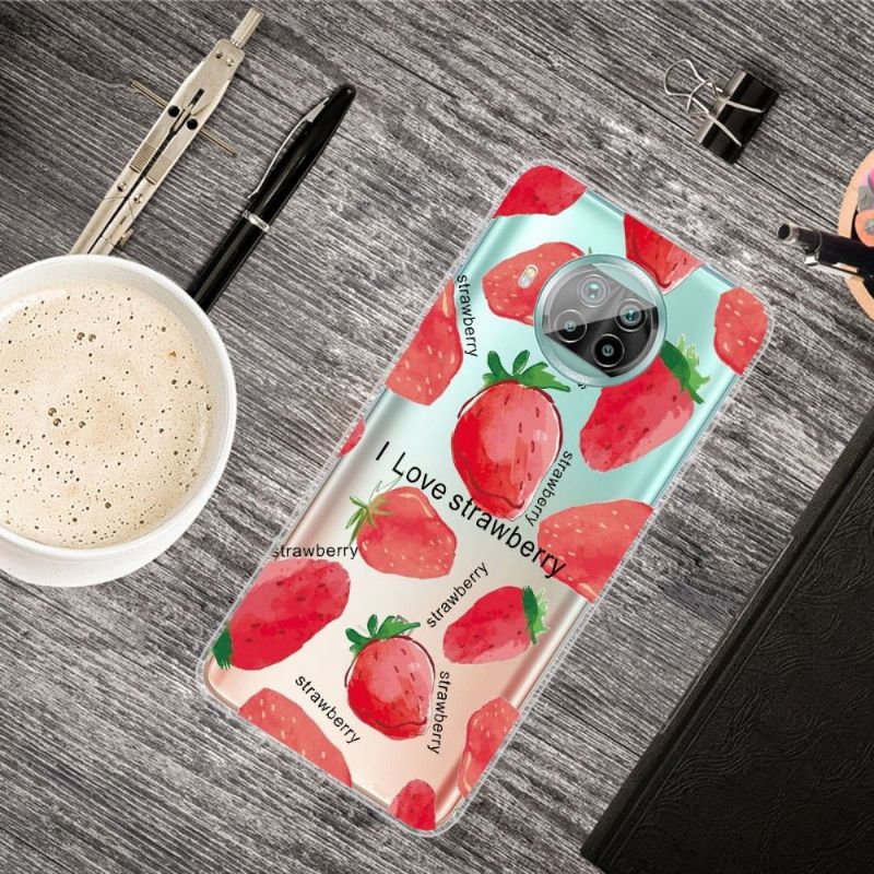 Cover Xiaomi Mi 10T Lite Jordbær