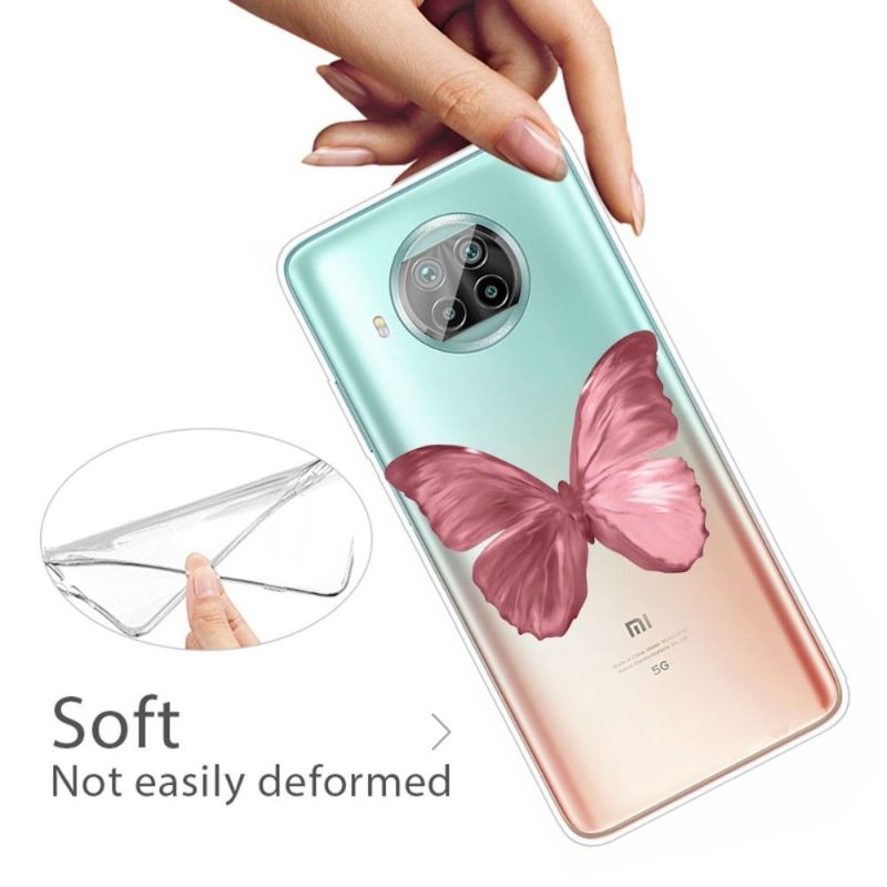 Cover Xiaomi Mi 10T Lite Pink Sommerfugl