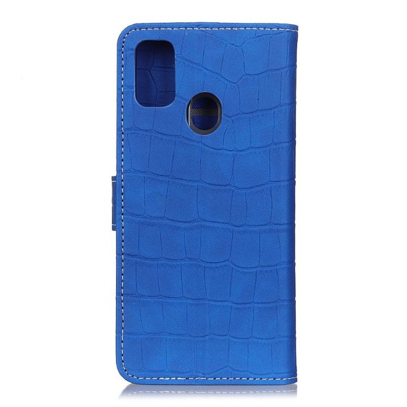 Flip Cover Honor 9X Lite Imiteret Læder Croc Look