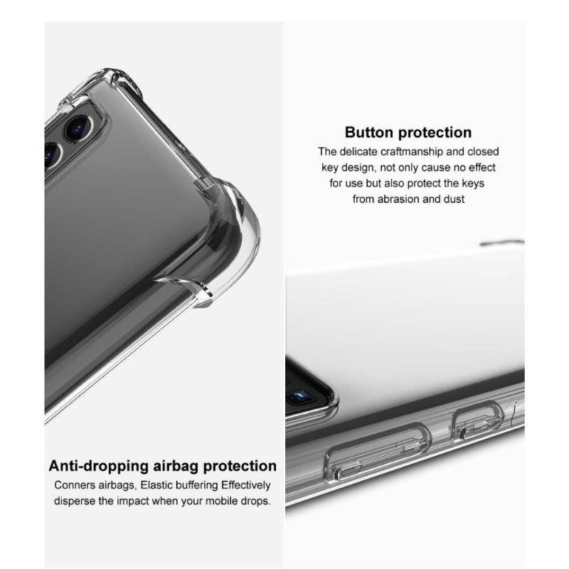 Cover Xiaomi Mi 10 / 10 Pro Class Protect Stødsikker - Gennemsigtig