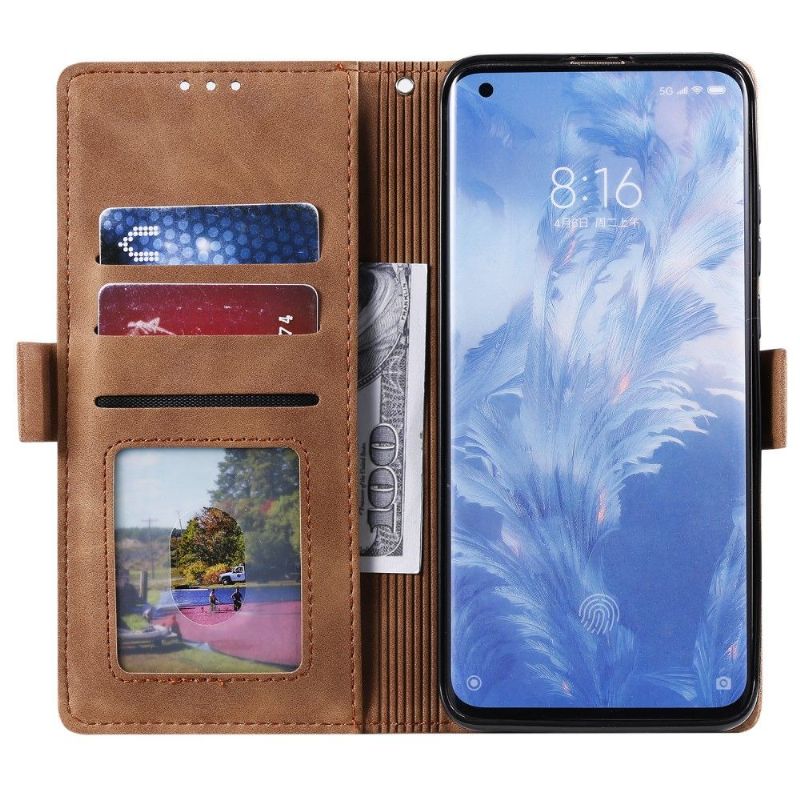 Flip Cover Xiaomi Mi 10 / 10 Pro Punge Etui Med Snor Vintage Tegnebog