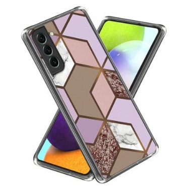 Cover Samsung Galaxy S24 5g Abstrakt Geometrisk Marmormønster