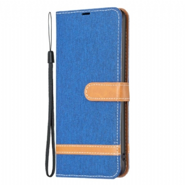 Læder Cover Samsung Galaxy S24 5g Telefon Etui Stof Med Rem