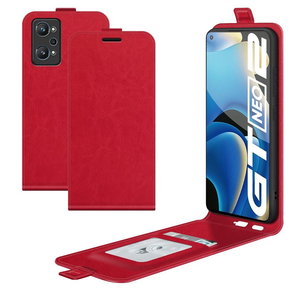 Flip Cover Realme GT Neo 3T / Neo 2 Læder Cover Kunstlæder Lodret