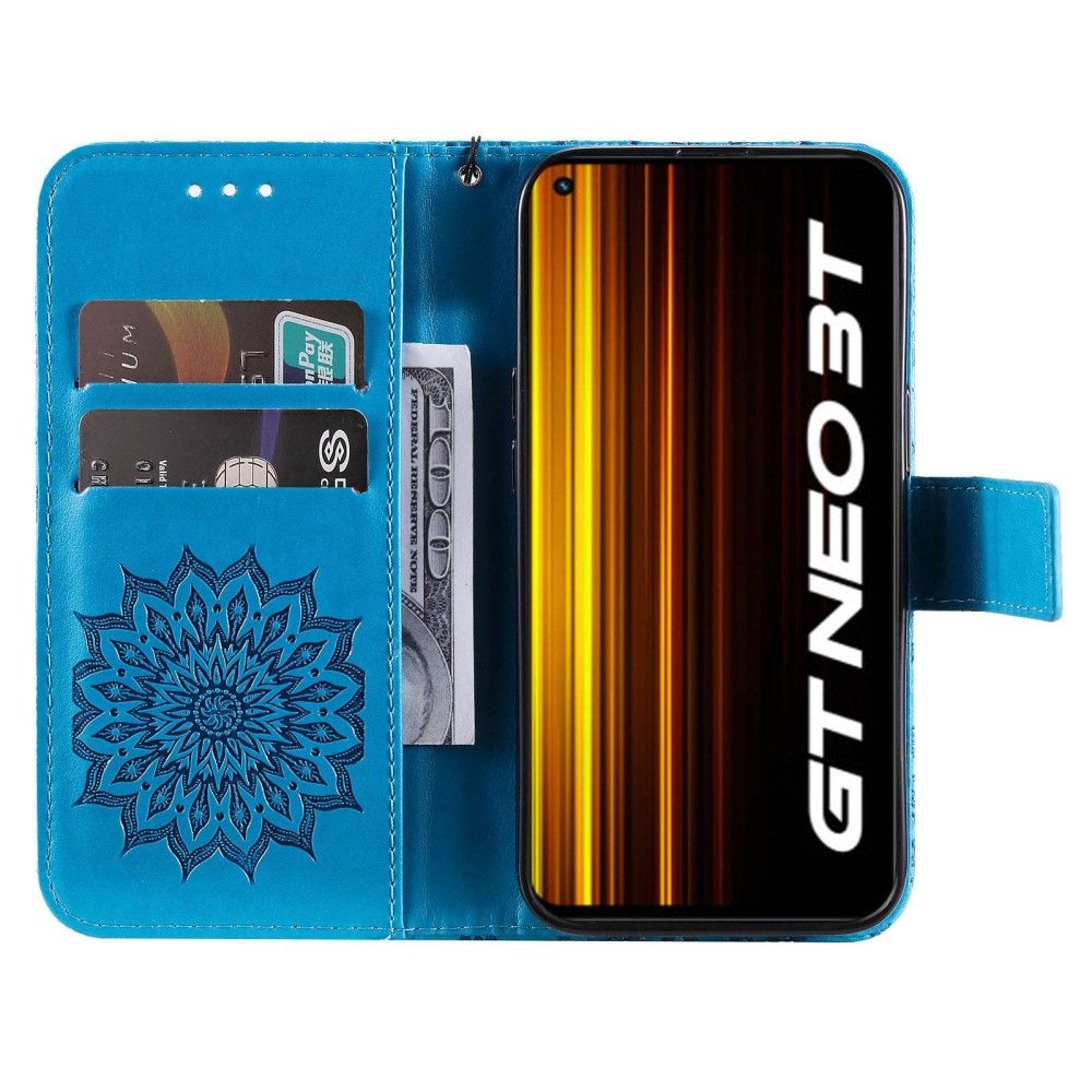 Flip Cover Realme GT Neo 3T / Neo 2 Med Snor Solsikke