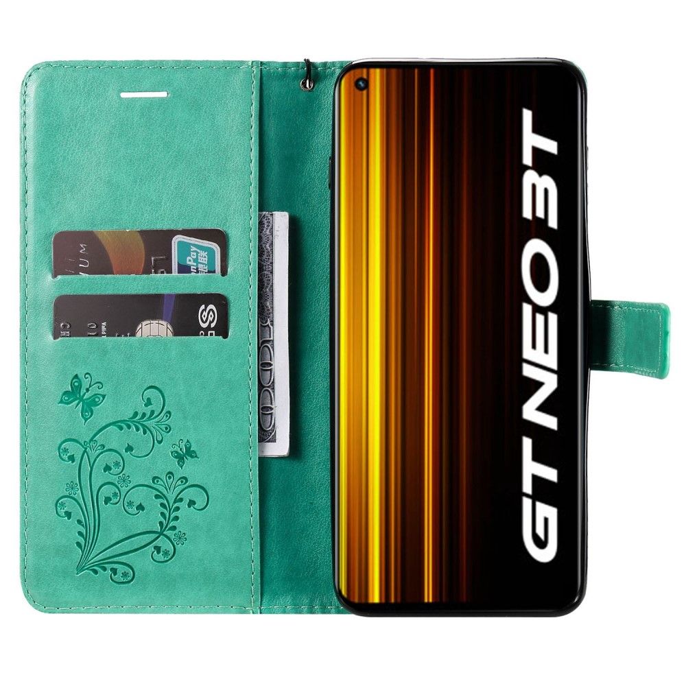 Flip Cover Realme GT Neo 3T / Neo 2 Supportfunktion Sommerfugle