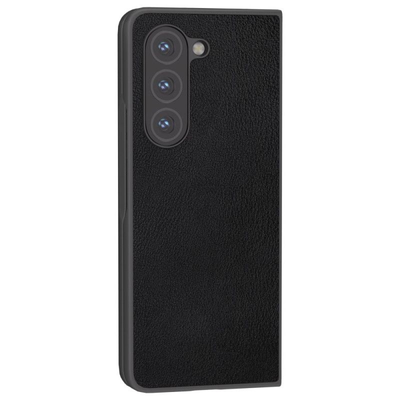 Cover Samsung Galaxy Z Fold 6 Telefon Etui Lædereffekt