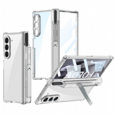 Cover Samsung Galaxy Z Fold 6 Transparent Stylus Holder Og Støtte Gkk