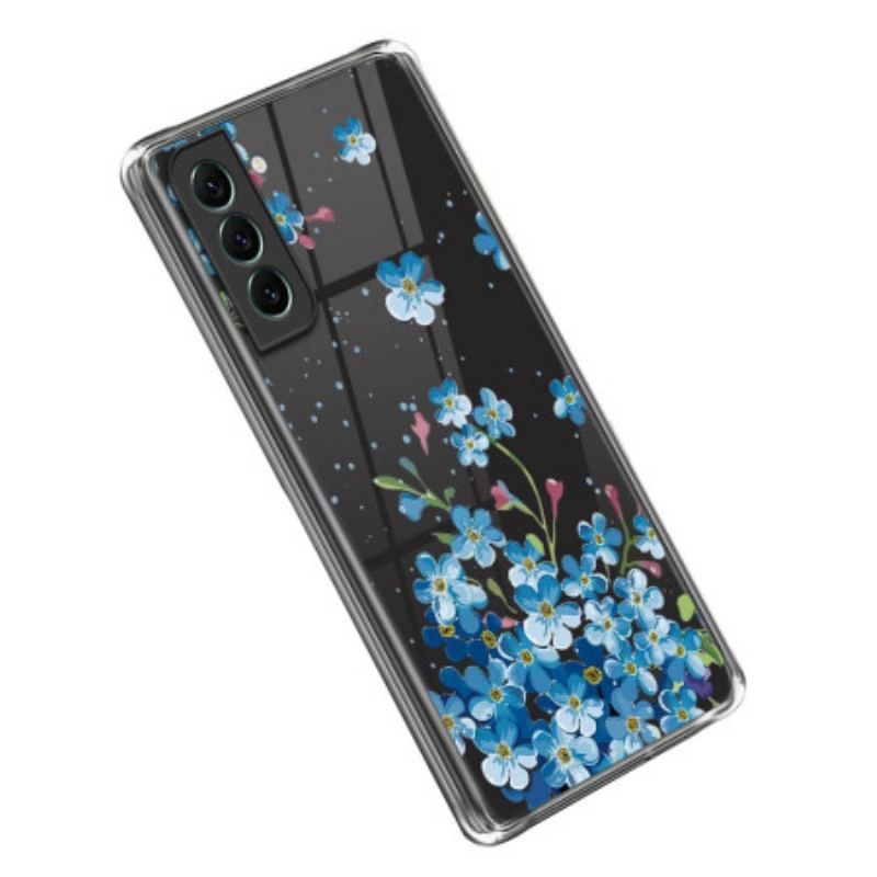 Cover Samsung Galaxy S23 5G Blå Blomster