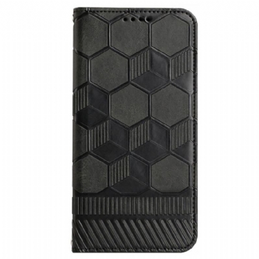 Flip Cover Samsung Galaxy S23 5G Fodboldbold Mønster