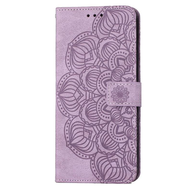 Flip Cover Samsung Galaxy S23 5G Med Snor Strappy Mandala