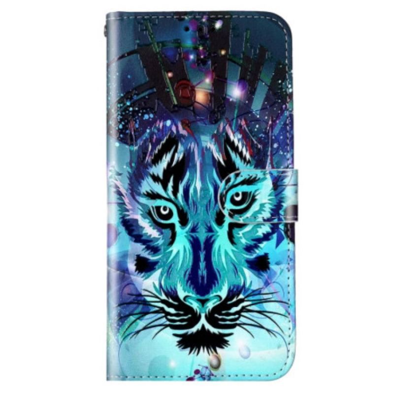 Flip Cover Samsung Galaxy S23 5G Tigeren Med Snor